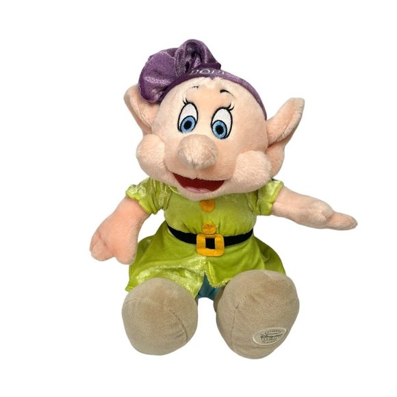 Disney Store Exclusive Snow White Dopey Dwarf Plush - Bean Bag Bottom - Picture 1 of 10